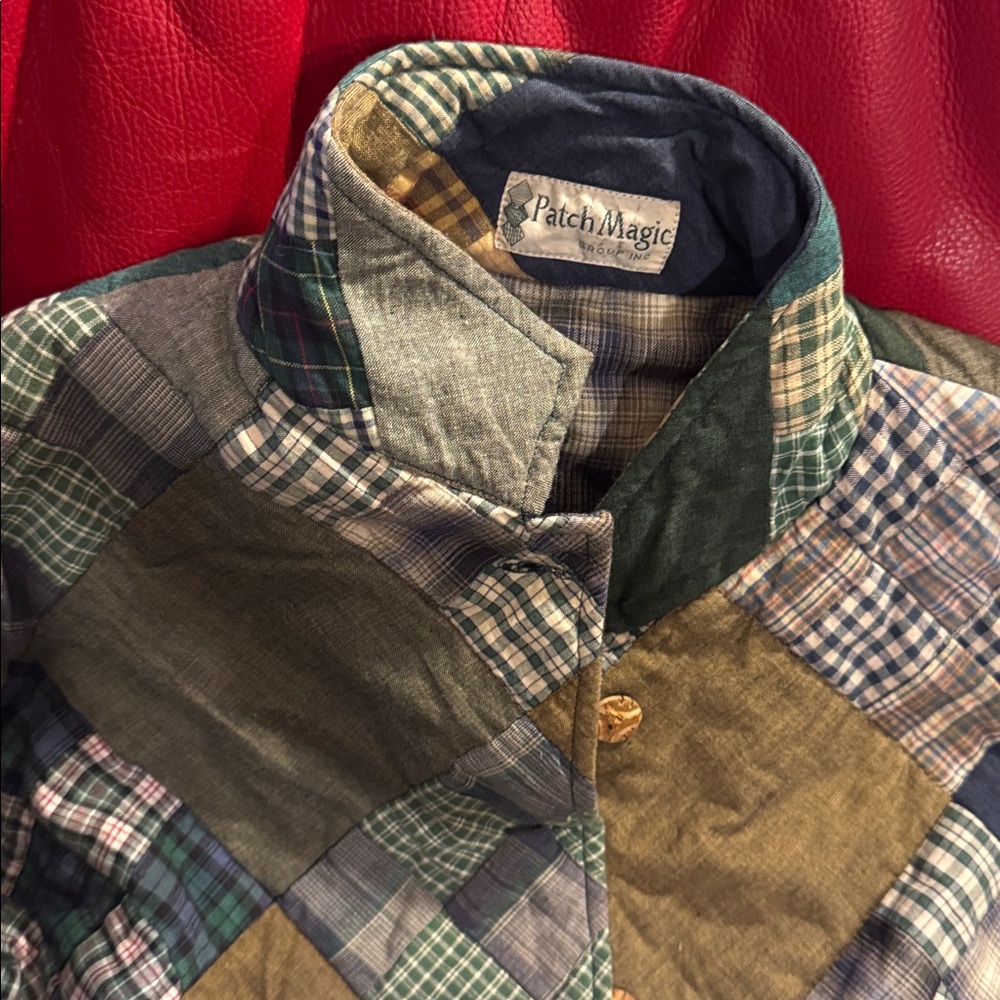 Vintage Patch Magic Patchwork Button-Up Jacket - image 2